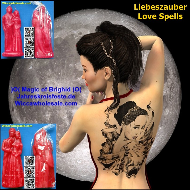 liebeszauber hochzeitskerze rot